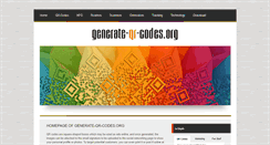 Desktop Screenshot of generate-qr-codes.org